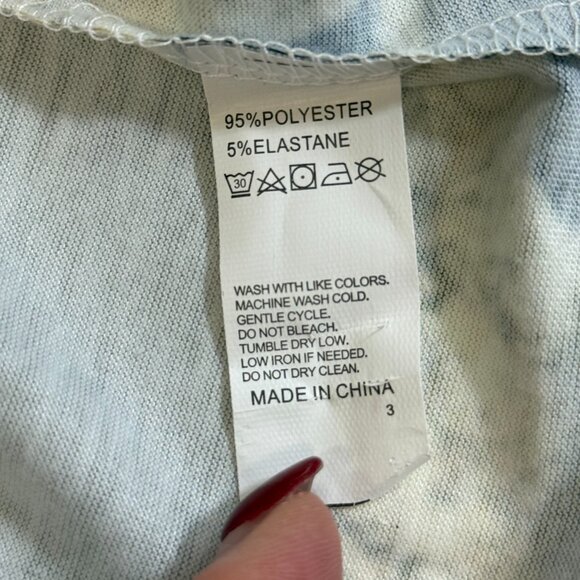 Women’s XL Neutral Print Long Sleeve Tee – Beige/Black/Brown Abstract Top - Picture 5 of 6